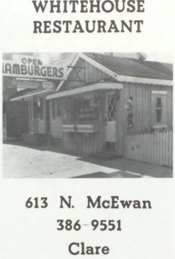 Whitehouse Restaurant - 1984 Yearbook Ad (newer photo)